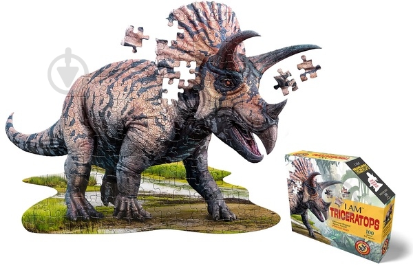 Пазлы I AM Динозавр Трицератопс 6556843 - фото 1