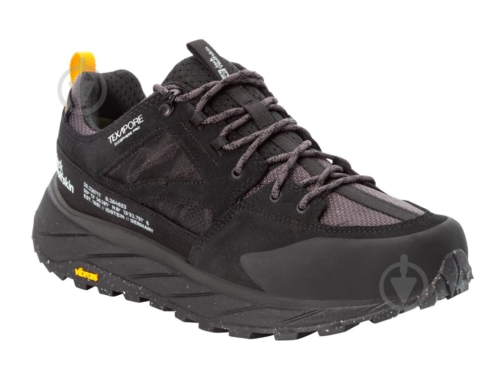 Кросівки чоловічі демісезонні Jack Wolfskin TERRAQUEST TEXAPORE LOW M 4056401_6000 р.42 чорні - фото 4