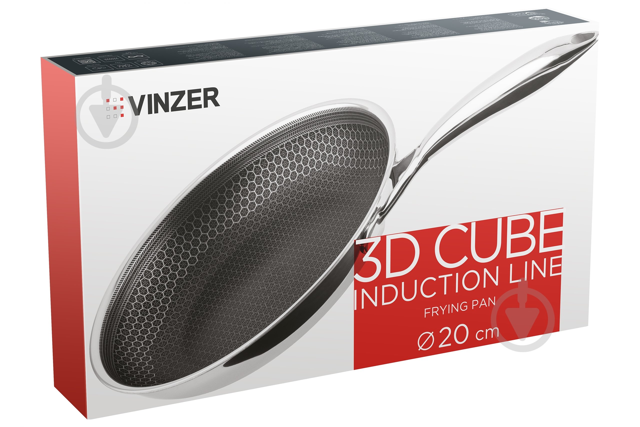 Сковорода Vinzer 3D Cube Induction 20 см 89400 - фото 7