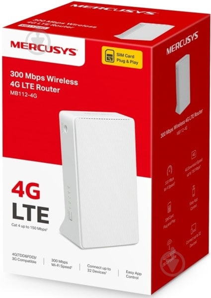 Маршрутизатор Mercusys N300 LTE (MB112-4G) - фото 3