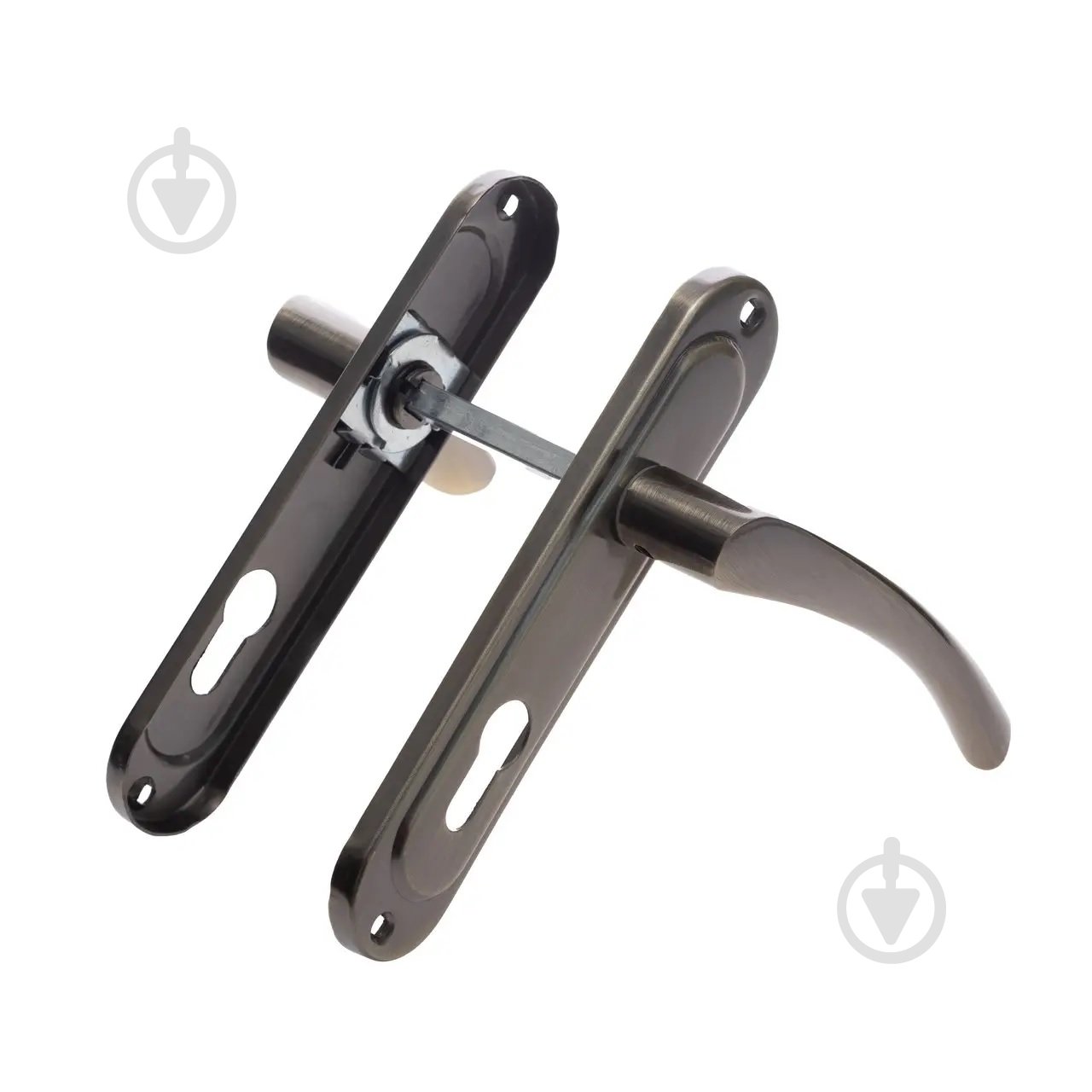 Ручка на планке ASTEX на входные и межкомнатные двери цилиндрический 62 мм бронза - фото 2