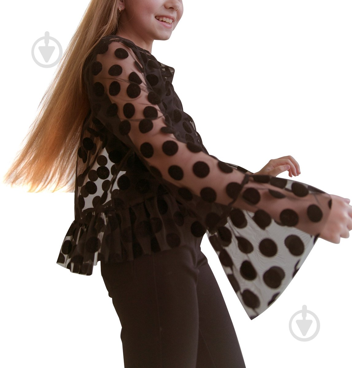 Блуза Sasha р.140 синий 4318 - фото 1