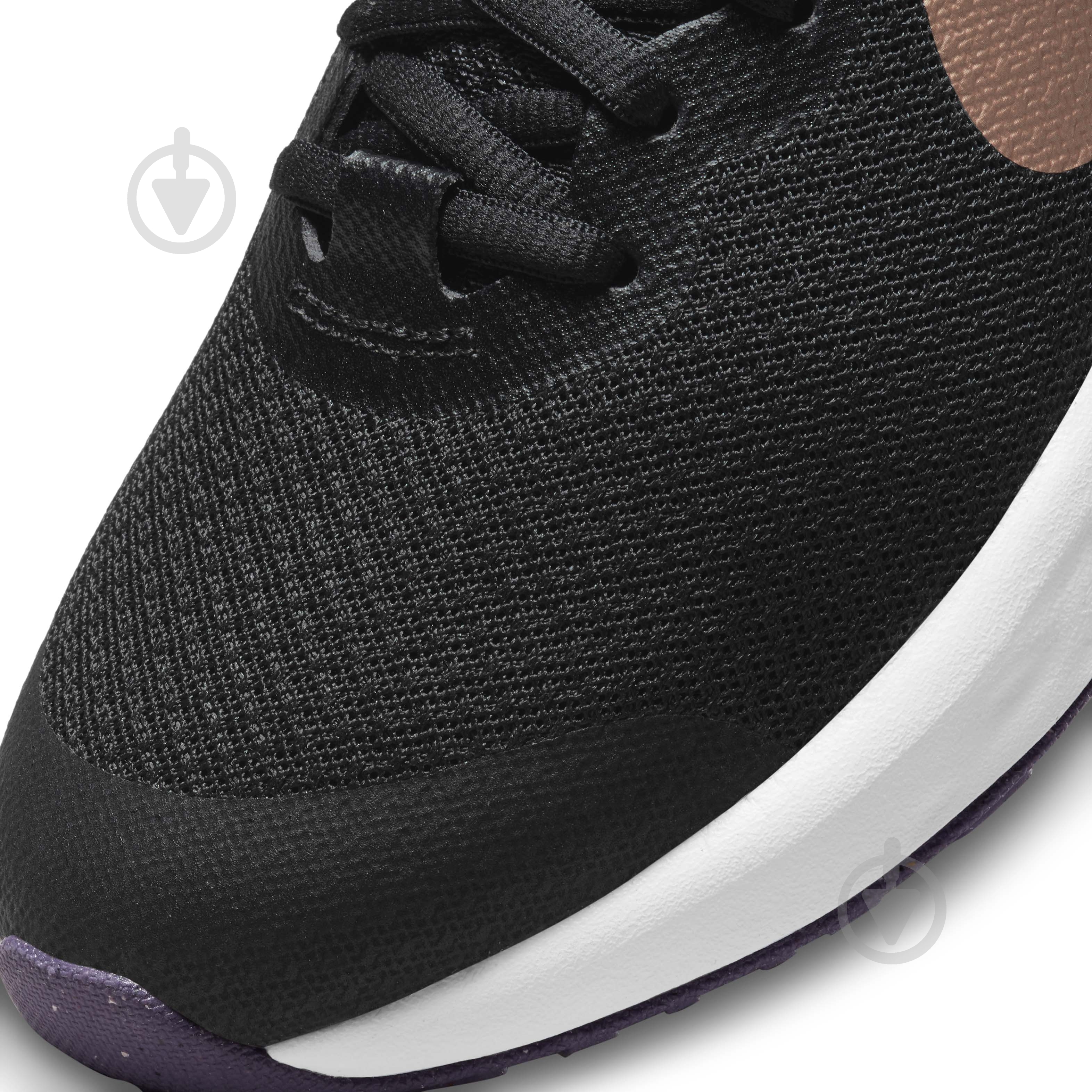 Кроссовки для девочек демисезонные Nike Revolution 6 DD1096-005 р.37,5 черные - фото 7