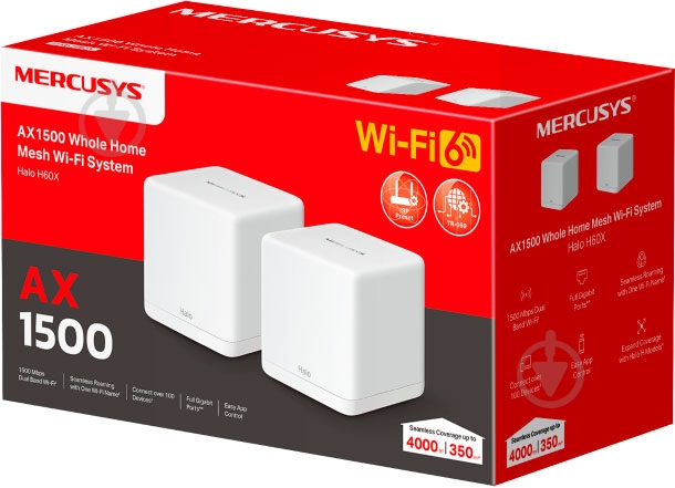 Wi-Fi-система Mercusys HALO H60X(2-PACK) - фото 3