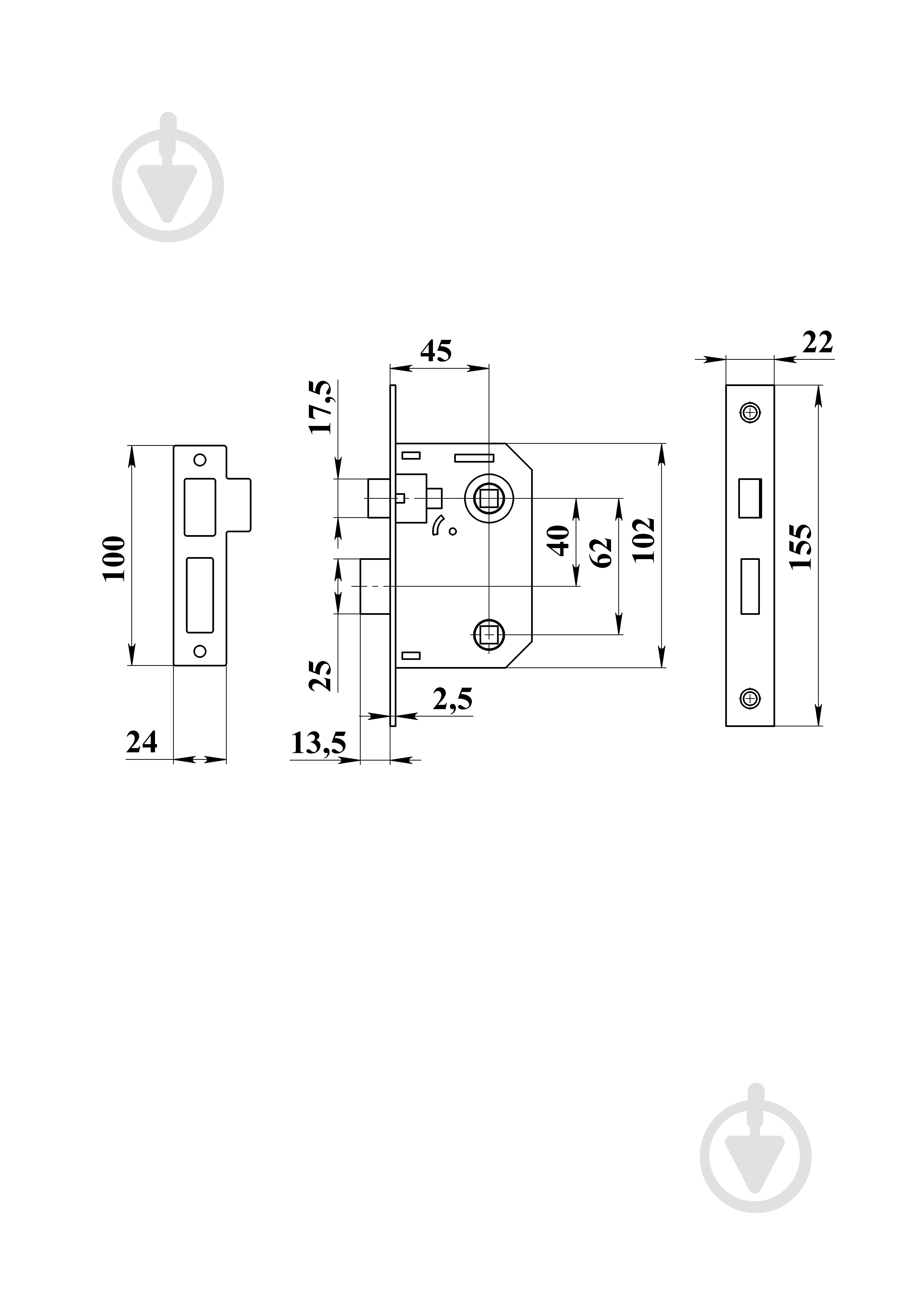 Дверний замок міжкімнатний ASTEX AT-Latch 251WC-ВN нікель - фото 3 Дверний замок міжкімнатний ASTEX AT-Latch 251WC-ВN нікель - фото 3