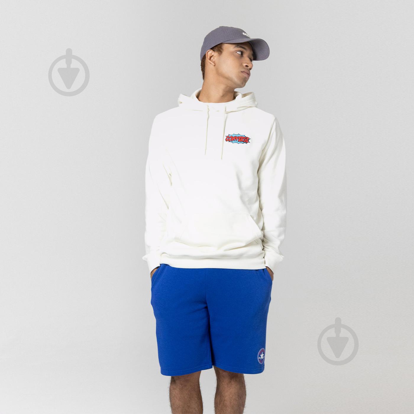 Джемпер Converse SHOE HERO HOODIE 10024614-281 р. L белый - фото 6
