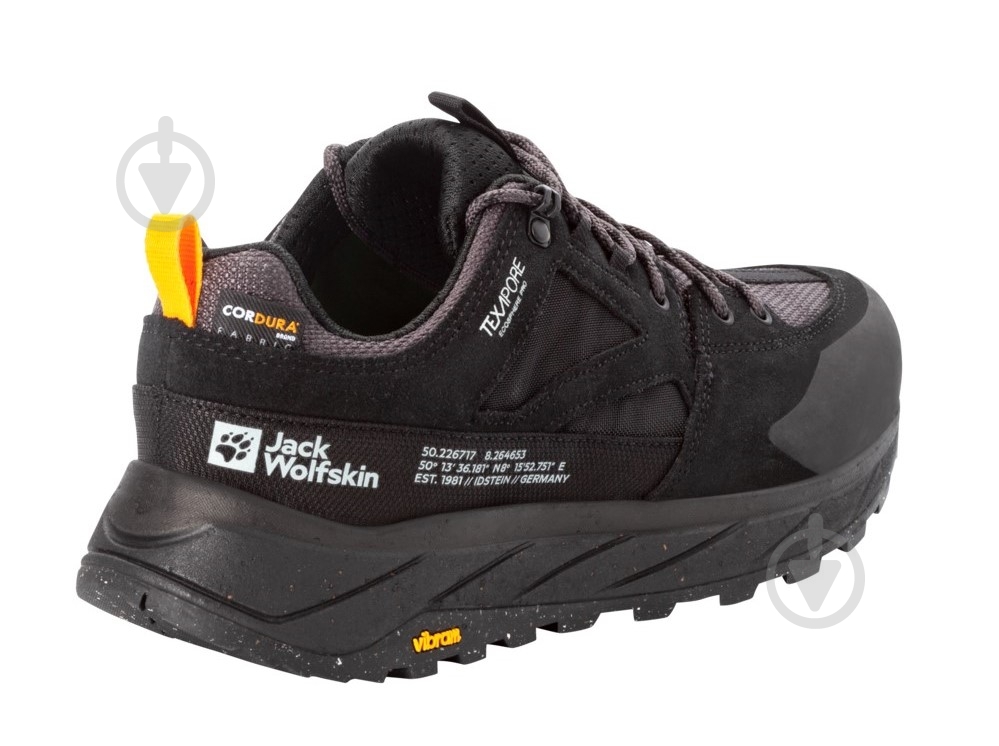 Кроссовки мужские демисезонные Jack Wolfskin TERRAQUEST TEXAPORE LOW M 4056401_6000 р.45 черные - фото 3 Кроссовки мужские демисезонные Jack Wolfskin TERRAQUEST TEXAPORE LOW M 4056401_6000 р.45 черные - фото 3