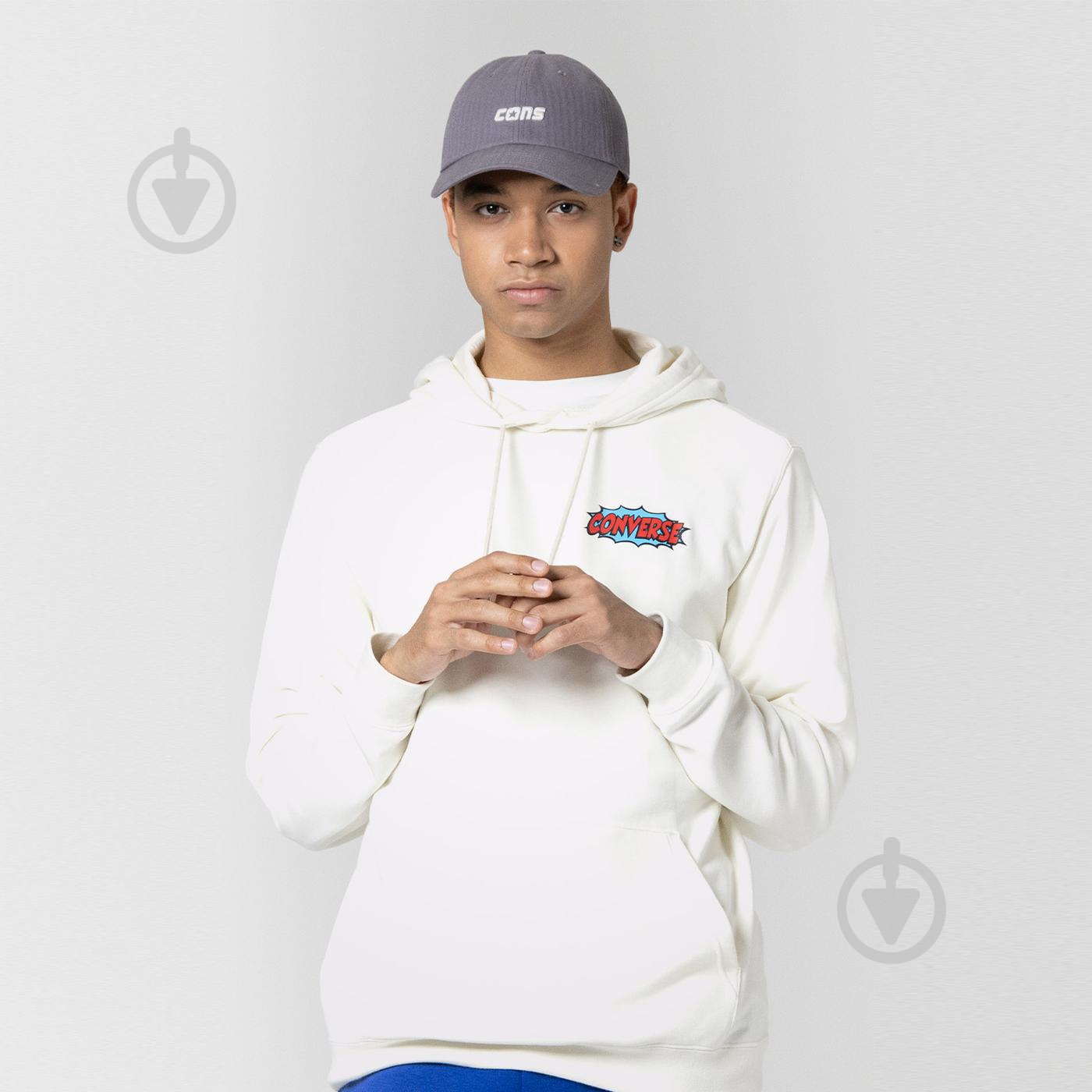 Джемпер Converse SHOE HERO HOODIE 10024614-281 р. M белый - фото 4
