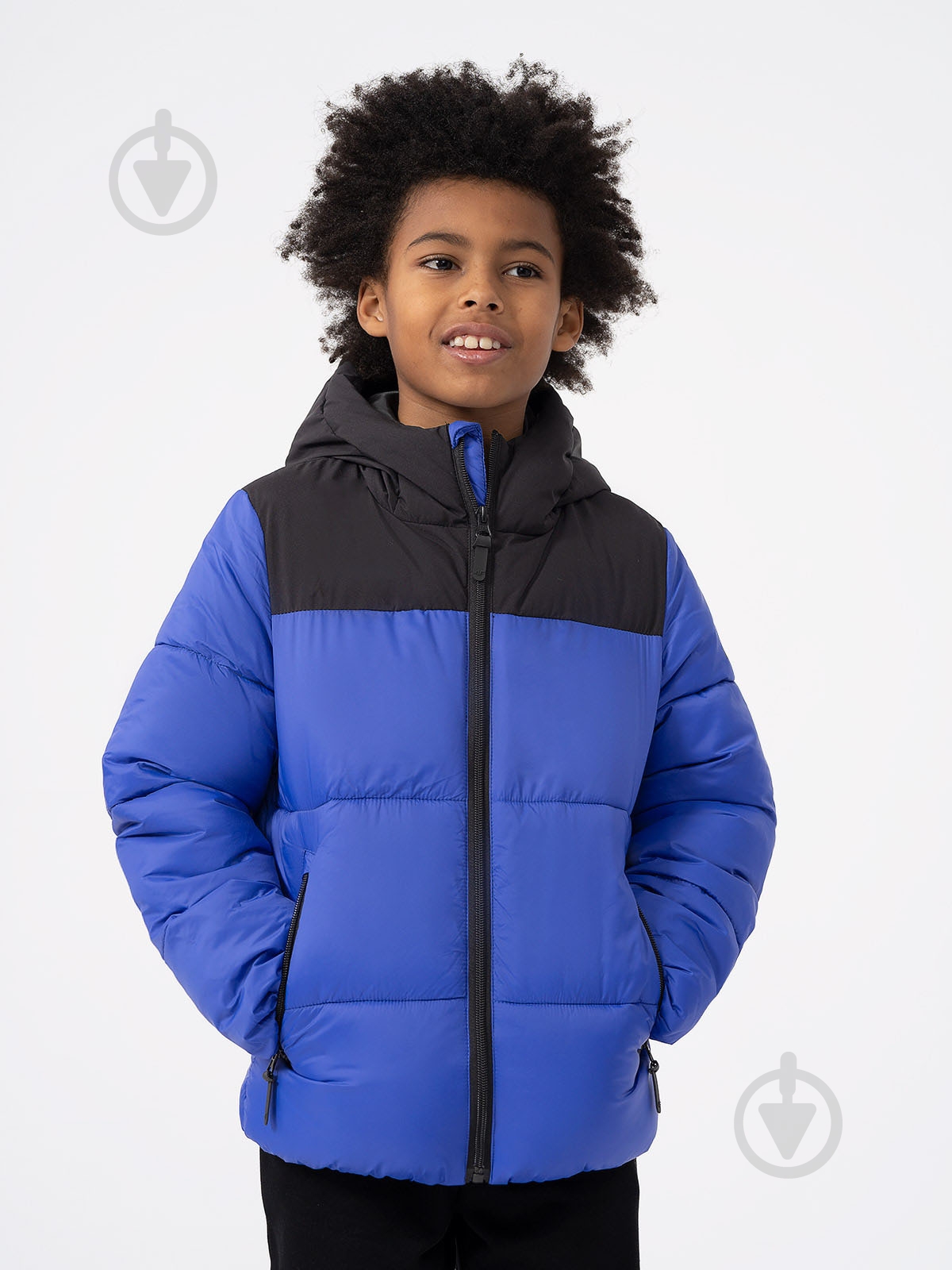 Пуховик для хлопчиків 4F DOWN JACKET M274 4FJAW23TDJAM274-36S синій - фото 1