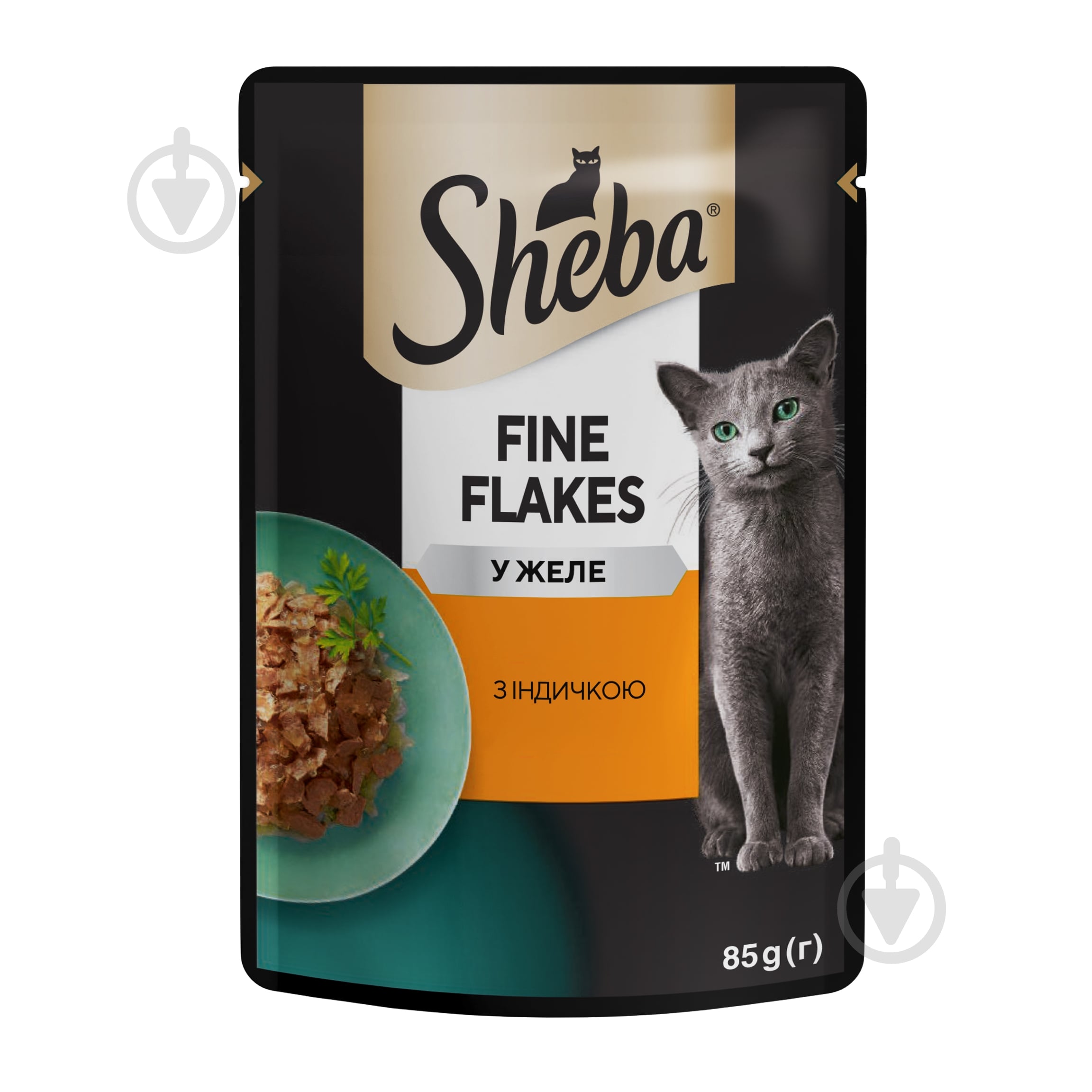 Корм влажный для котов Sheba Delikatesse in Gelee с индейкой в желе 85 г - фото 1