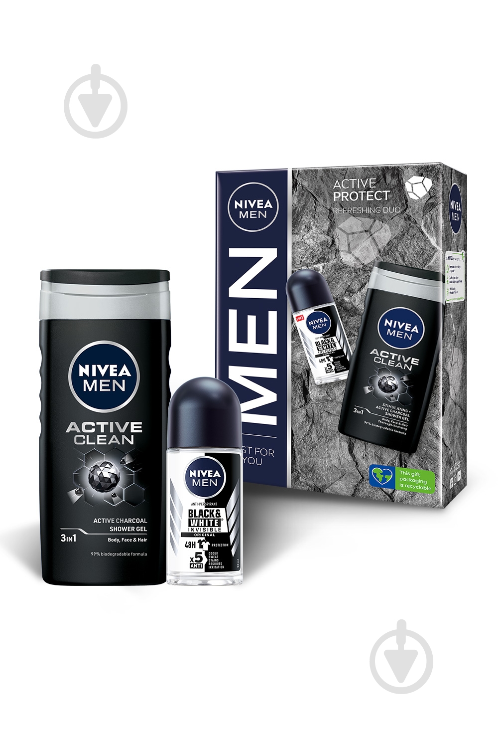 Косметичний набір чоловічі Nivea Активний захист 2023 - фото 2 Косметичний набір чоловічі Nivea Активний захист 2023 - фото 2