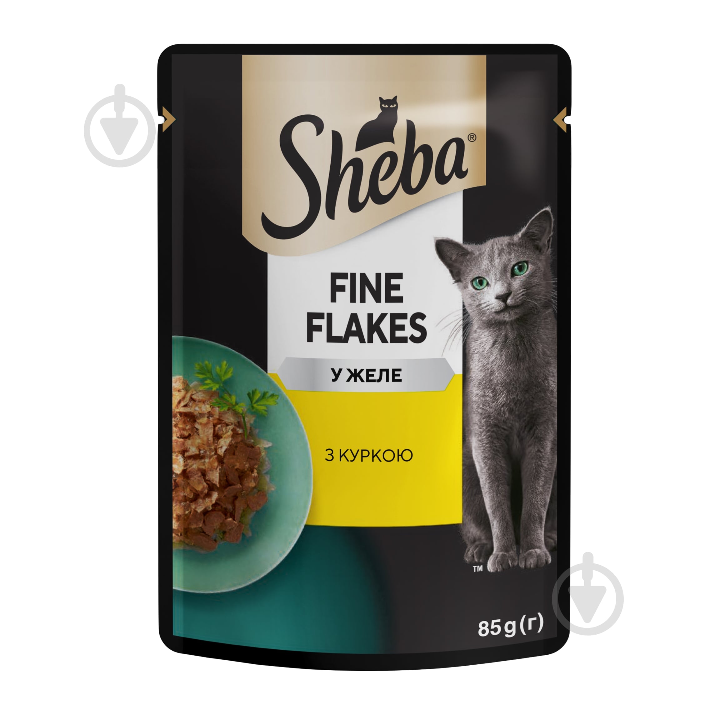 Корм влажный для котов Sheba Delikatesse in Gelee с курицей в желе 85 г - фото 1