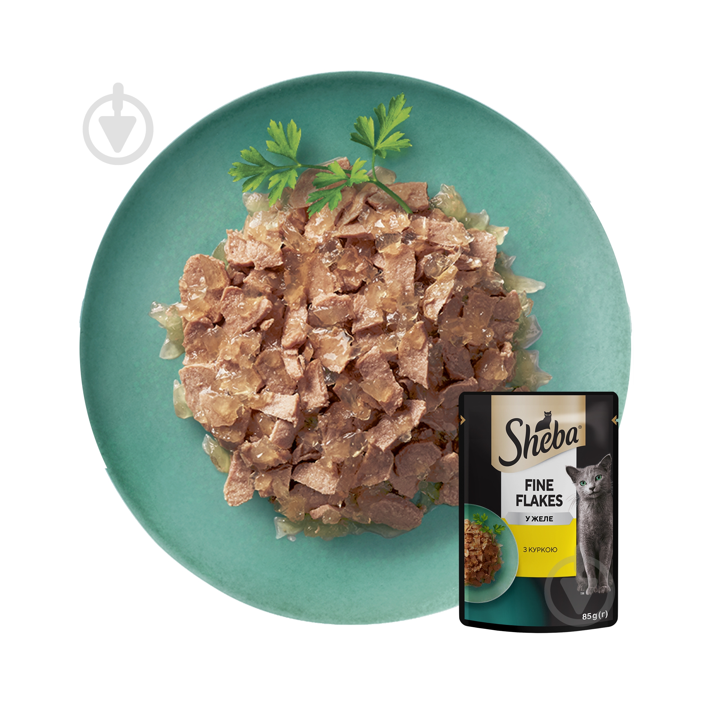 Корм влажный для котов Sheba Delikatesse in Gelee с курицей в желе 85 г - фото 2