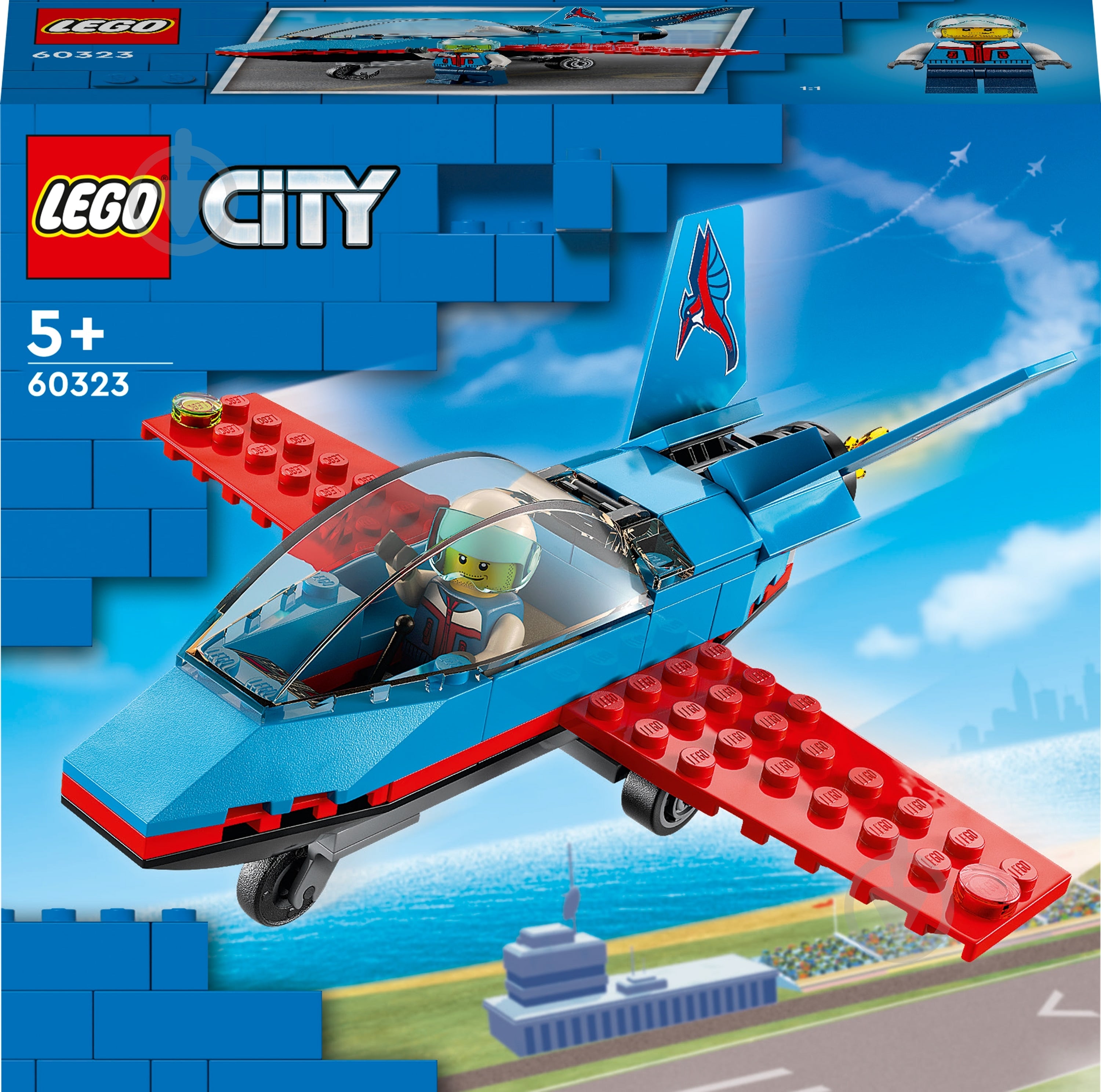 Конструктор LEGO City Каскадерський літак 60323 - фото 1