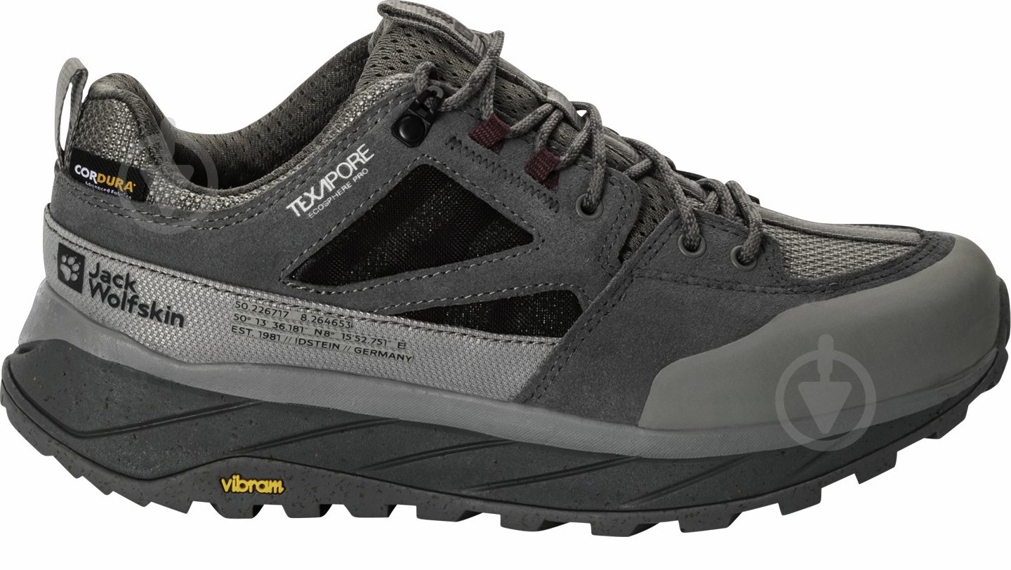 Кросівки жіночі демісезонні Jack Wolfskin TERRAQUEST TEXAPORE LOW W 4056411_6185 р.37,5 сірі - фото 1 Кросівки жіночі демісезонні Jack Wolfskin TERRAQUEST TEXAPORE LOW W 4056411_6185 р.37,5 сірі - фото 1
