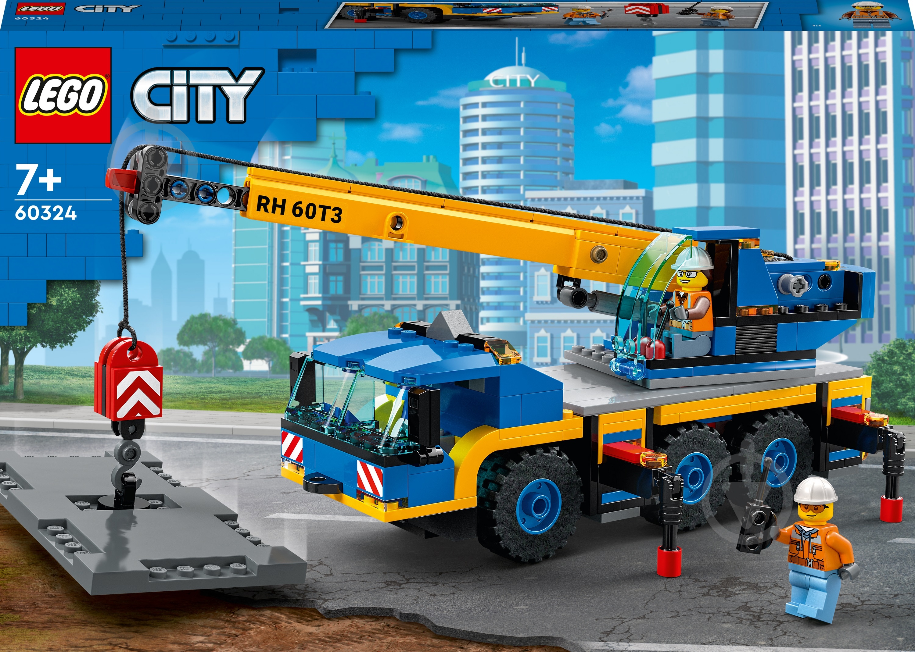 Конструктор LEGO City Мобильный кран 60324 - фото 1 Конструктор LEGO City Мобильный кран 60324 - фото 1