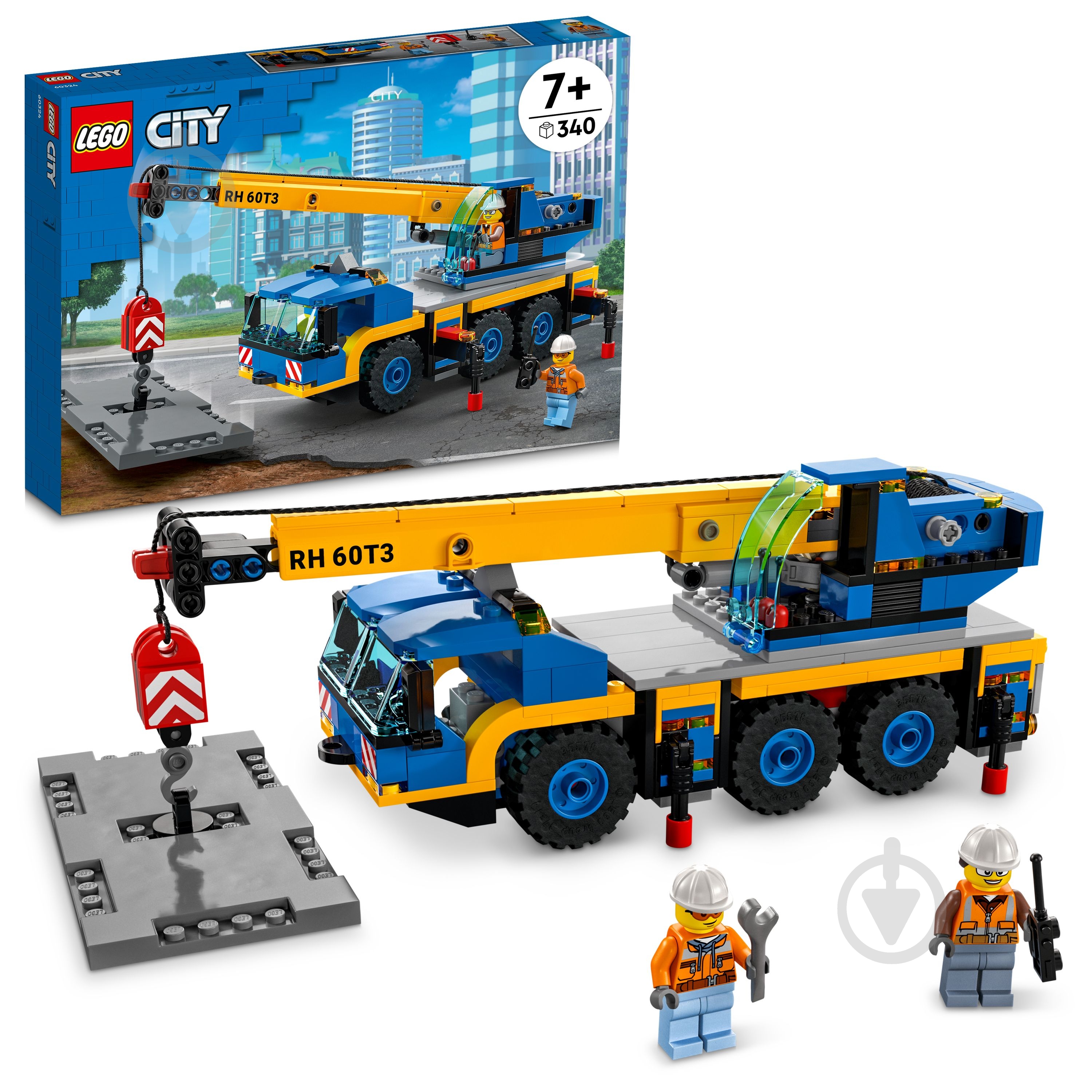 Конструктор LEGO City Мобильный кран 60324 - фото 7 Конструктор LEGO City Мобильный кран 60324 - фото 7