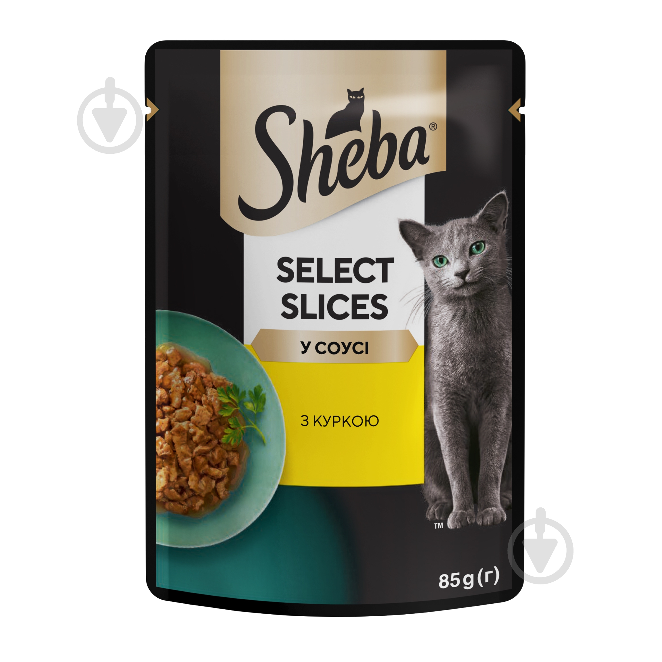 Корм влажный для котов Sheba Selection in Sauce с курицей в соусе 85 г - фото 1