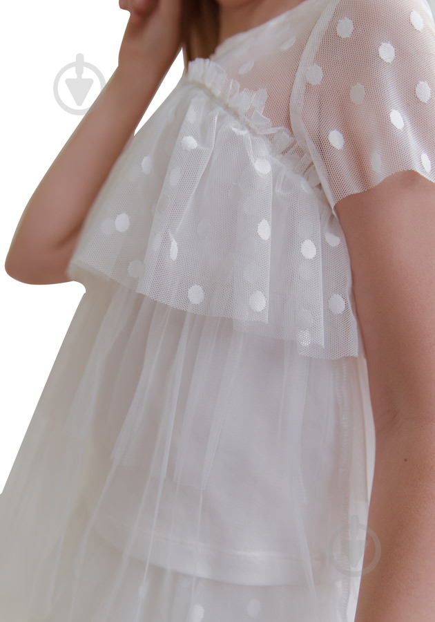 Блуза Sasha р.146 молочный 4317/2 - фото 2 Блуза Sasha р.146 молочный 4317/2 - фото 2