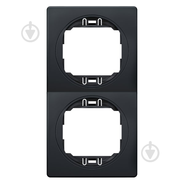 Рамка двухместная Aling-Conel Eon вертикальная черный E6711.EE - фото 1 Рамка двухместная Aling-Conel Eon вертикальная черный E6711.EE - фото 1