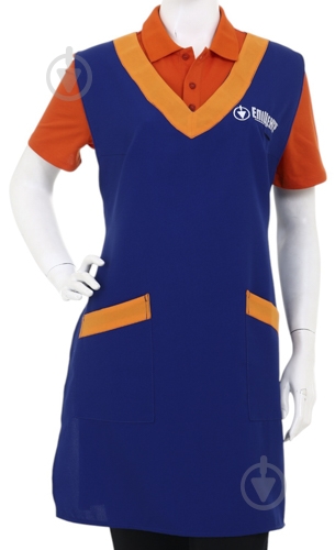 Фартук для уборщицы синий - фото 1