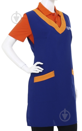 Фартук для уборщицы синий - фото 3