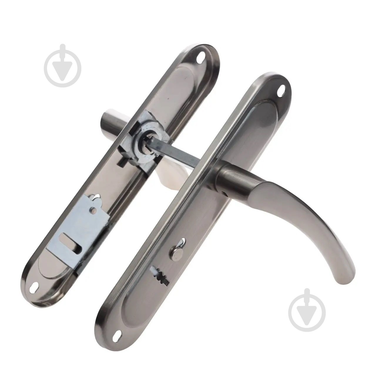 Ручка на планке ASTEX AT-Cornu S77BN на входные и межкомнатные двери цилиндровый 77 мм никель - фото 2 Ручка на планке ASTEX AT-Cornu S77BN на входные и межкомнатные двери цилиндровый 77 мм никель - фото 2