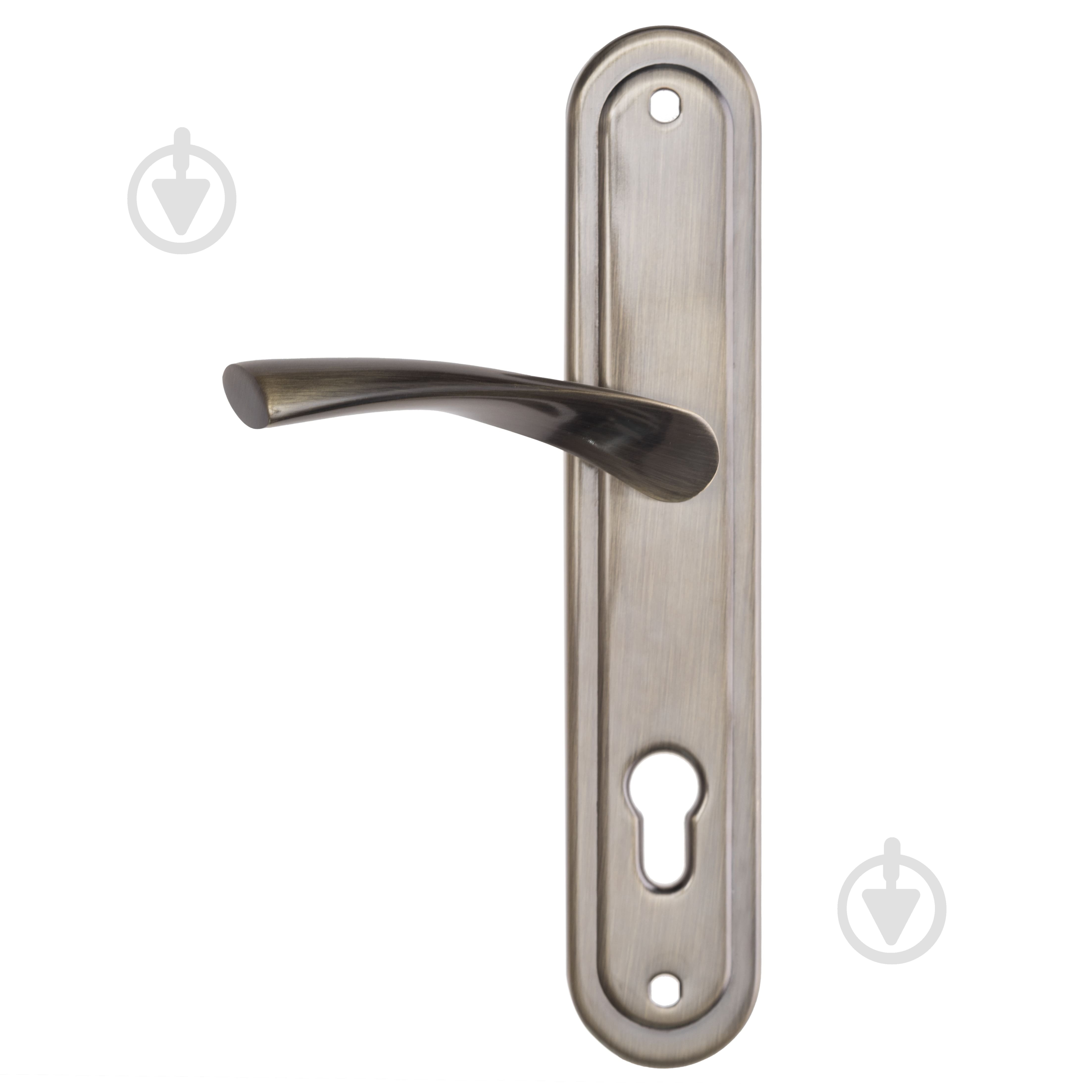 Ручка на планке ASTEX AT-Cornu 85/50 NEWBN на входные и межкомнатные двери цилиндровый 85 мм никель - фото 5