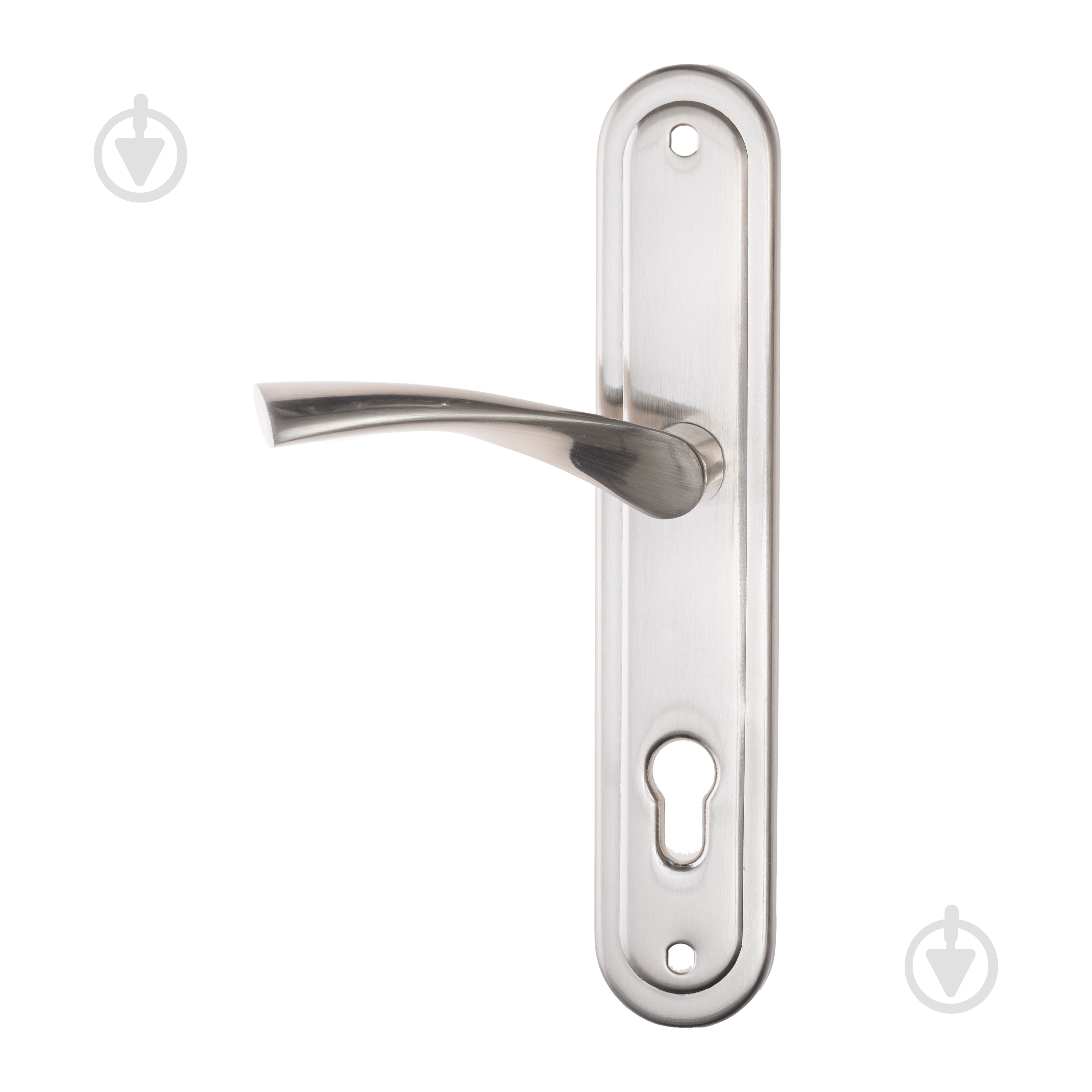 Ручка на планке ASTEX AT-Cornu 85/50 NEWBN на входные и межкомнатные двери цилиндровый 85 мм никель - фото 4