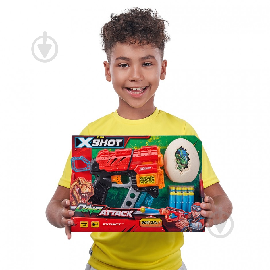 Скорострельный бластер Zuru X-Shot Dino Extinct 4870 - фото 1