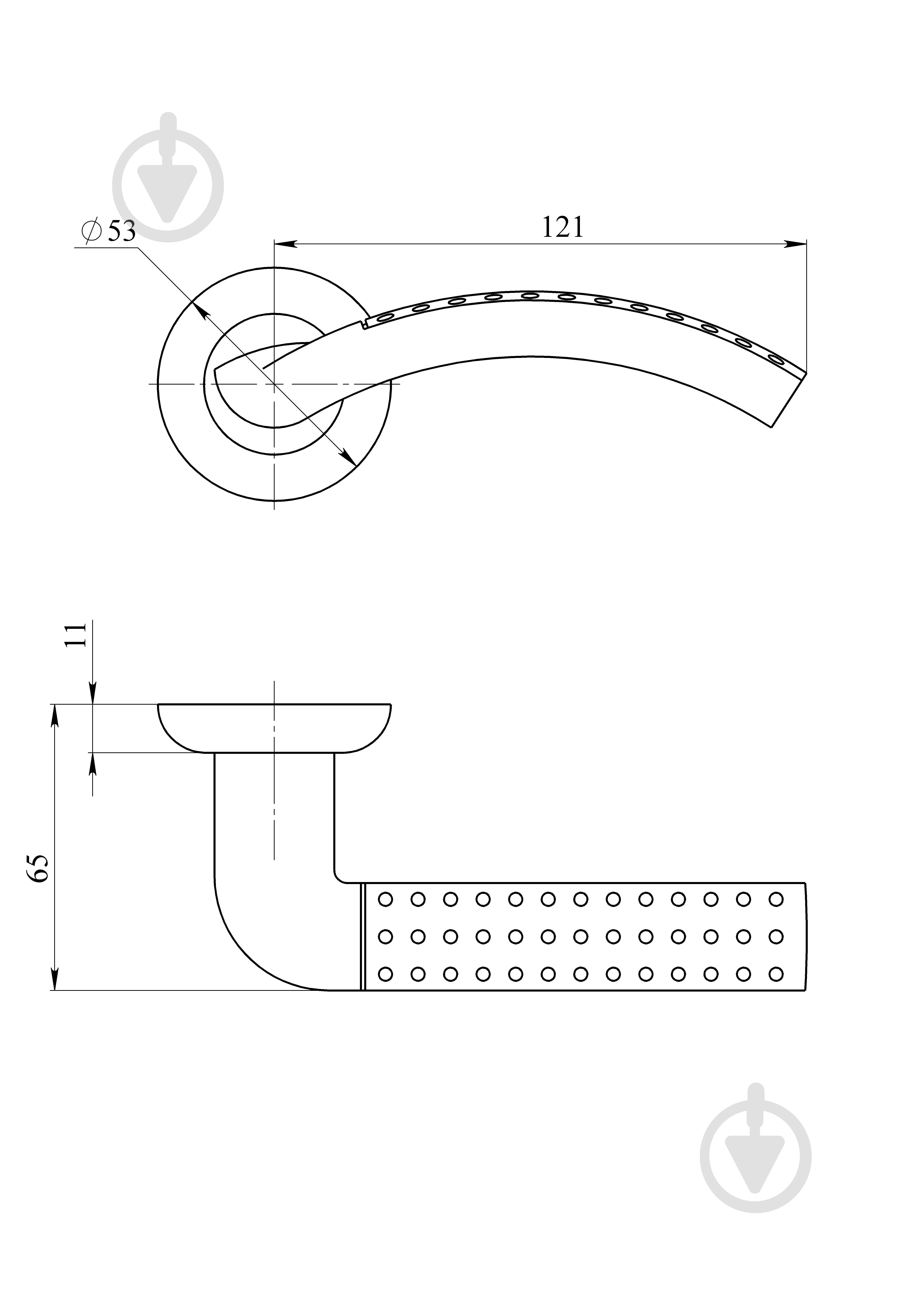 Ручка на розетке ASTEX AT-LOKUS ROSE без запирания бронза - фото 4 Ручка на розетке ASTEX AT-LOKUS ROSE без запирания бронза - фото 4