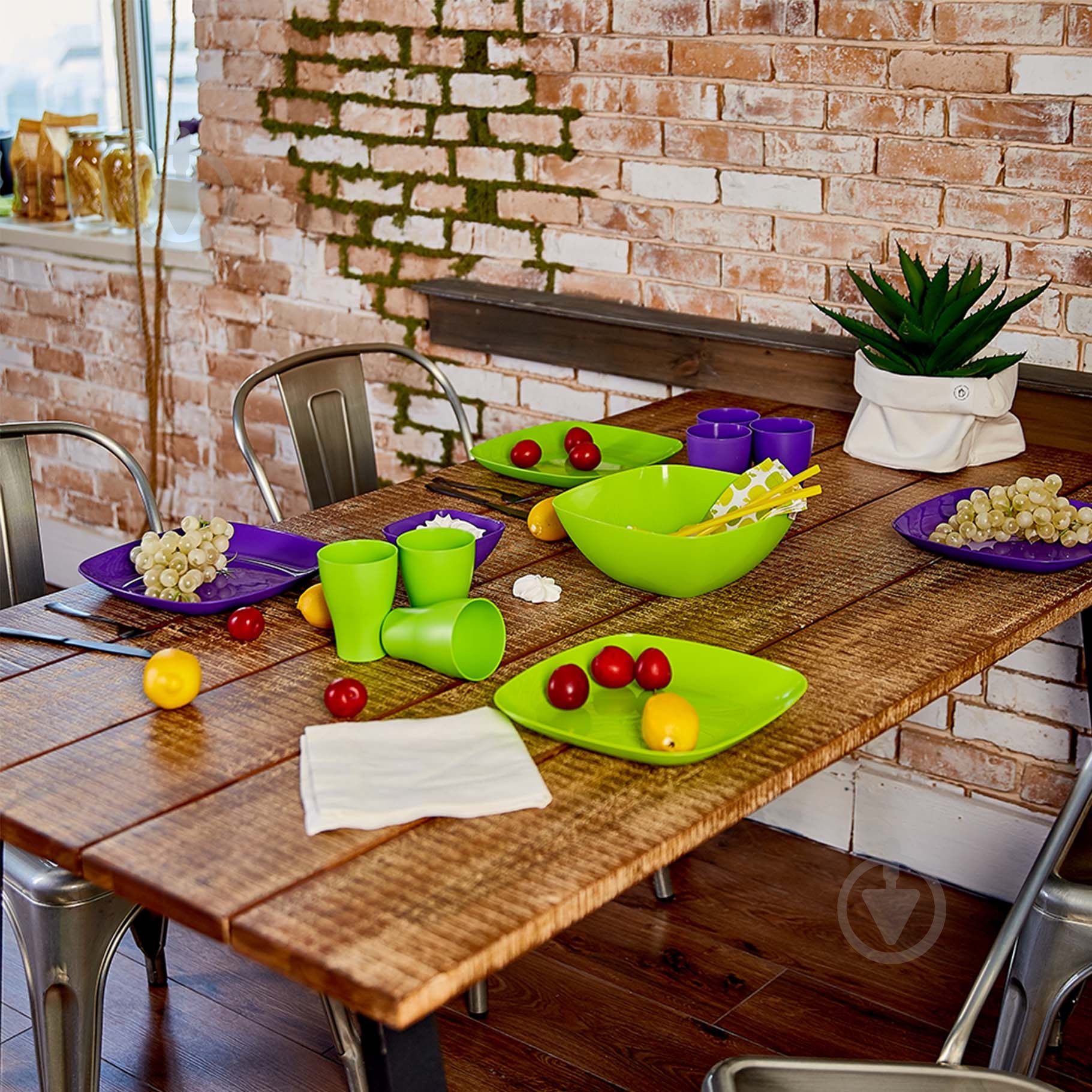 Салатник Алеана 120х120х55мм 300 мл оливковый - фото 7