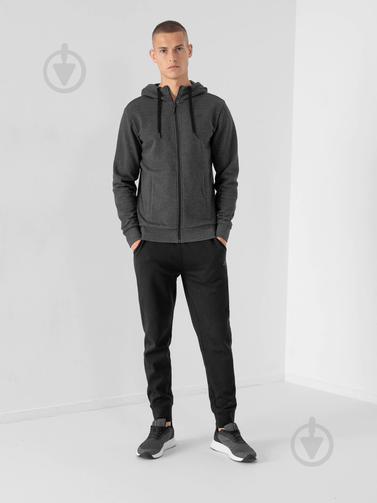 Свитшот 4F D4Z21-BLM303-24M р. S серый меланж - фото 3