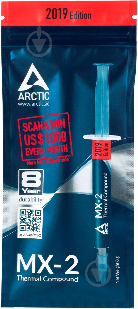 Термопаста Arctic MX-2. 8г 2019 Edition ACTCP00004B - фото 2 Термопаста Arctic MX-2. 8г 2019 Edition ACTCP00004B - фото 2