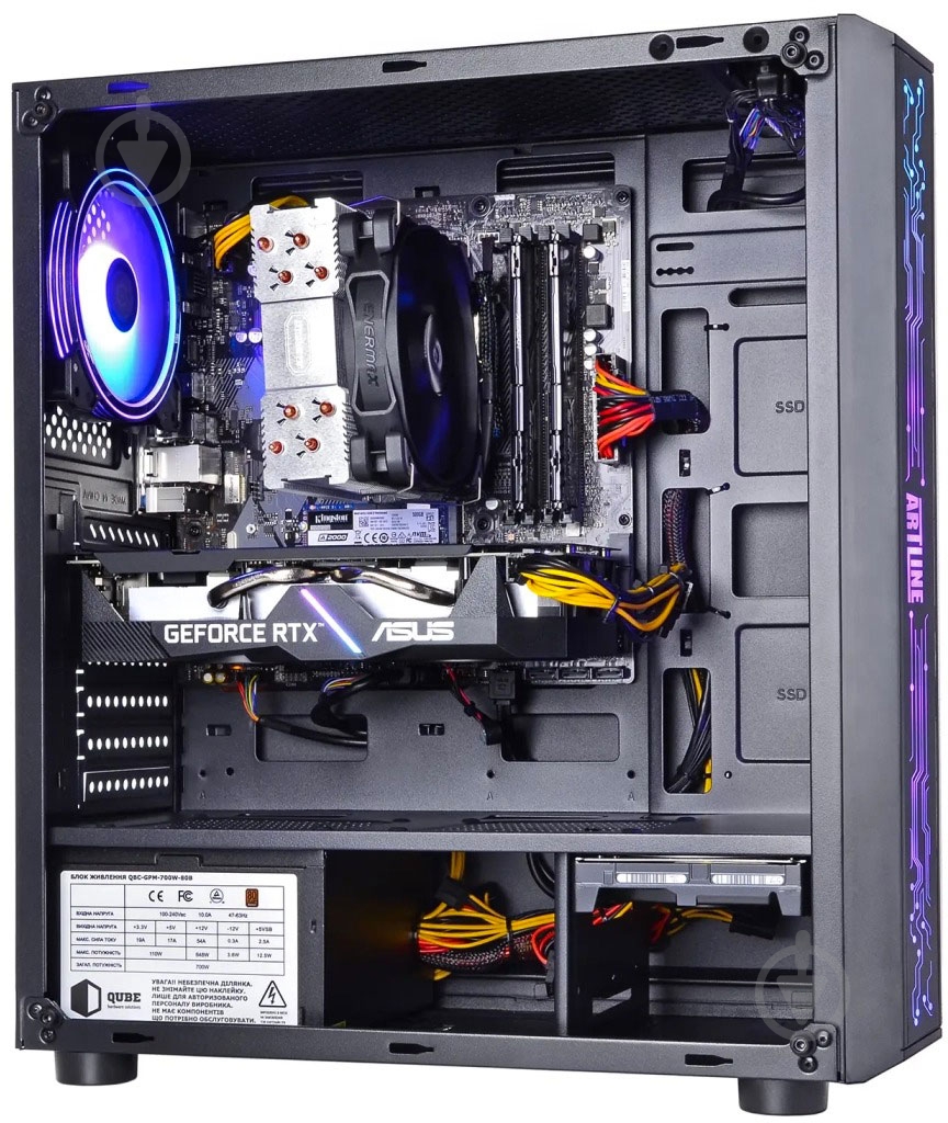 Компьютер Artline Gaming X55 (X55v48) black - фото 7