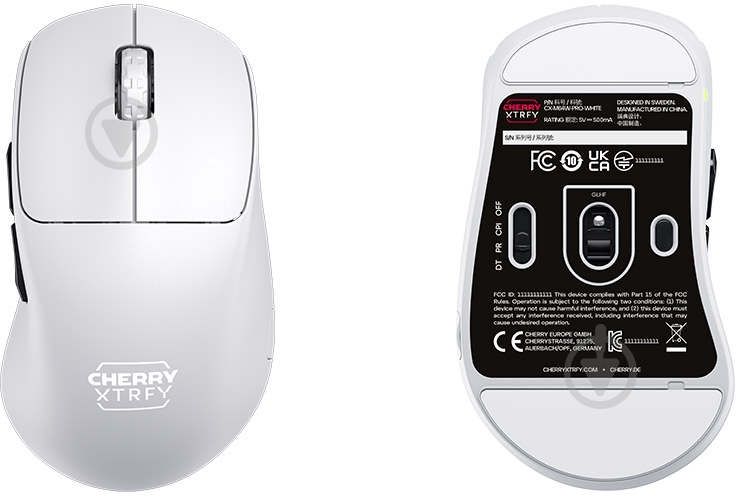 Мышь Cherry Xtrfy M64 PRO 8K WIRELESS white (CX-M64W-PRO-WHITE) - фото 6