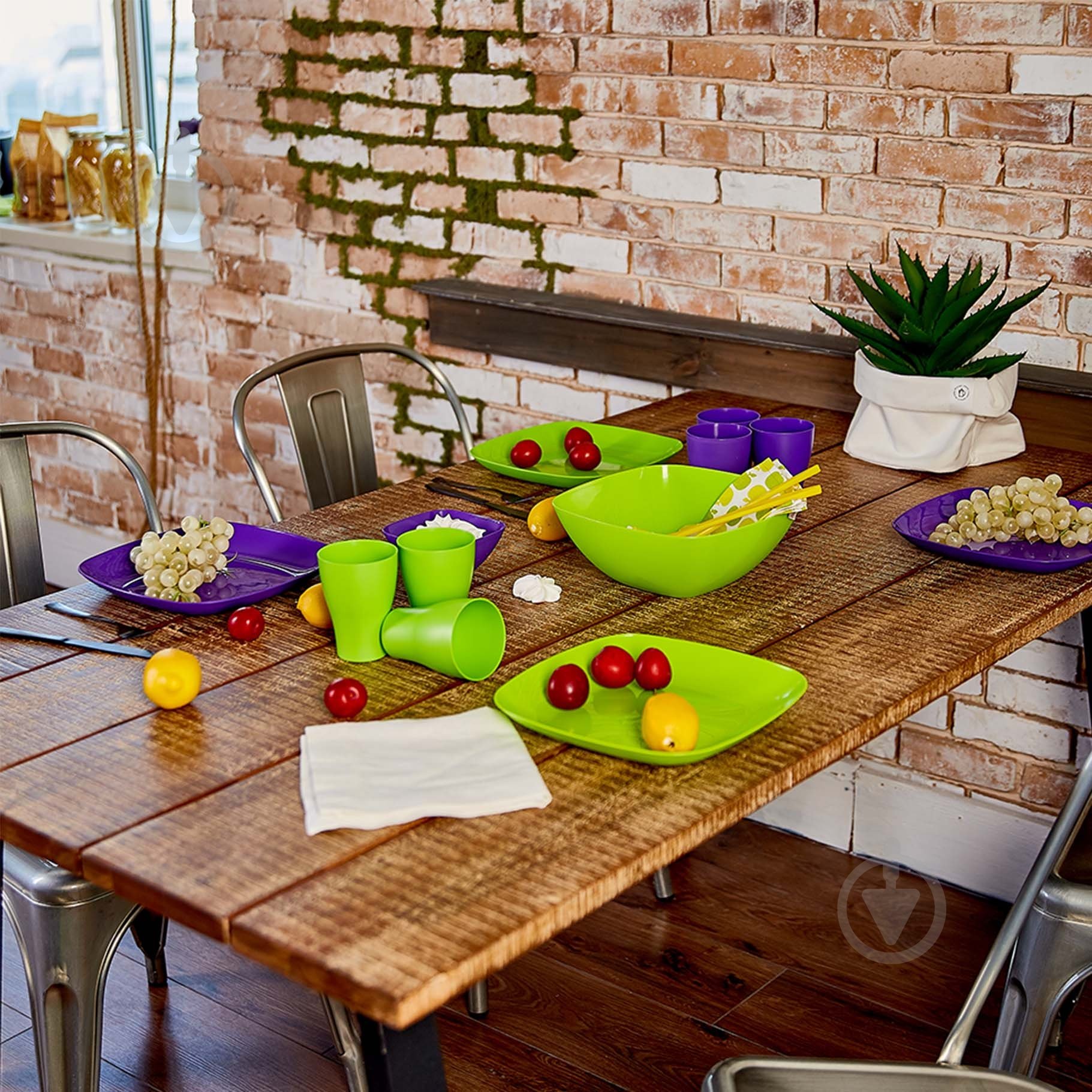 Салатник Алеана Мульти 180х180х75мм 1 л оливковый - фото 6