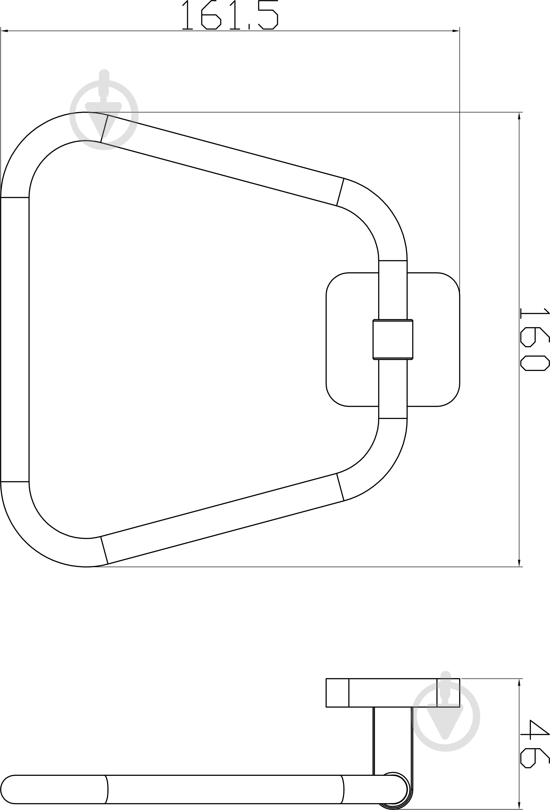 Кольцо для полотенца Aqua Rodos Capri 6613 - фото 2