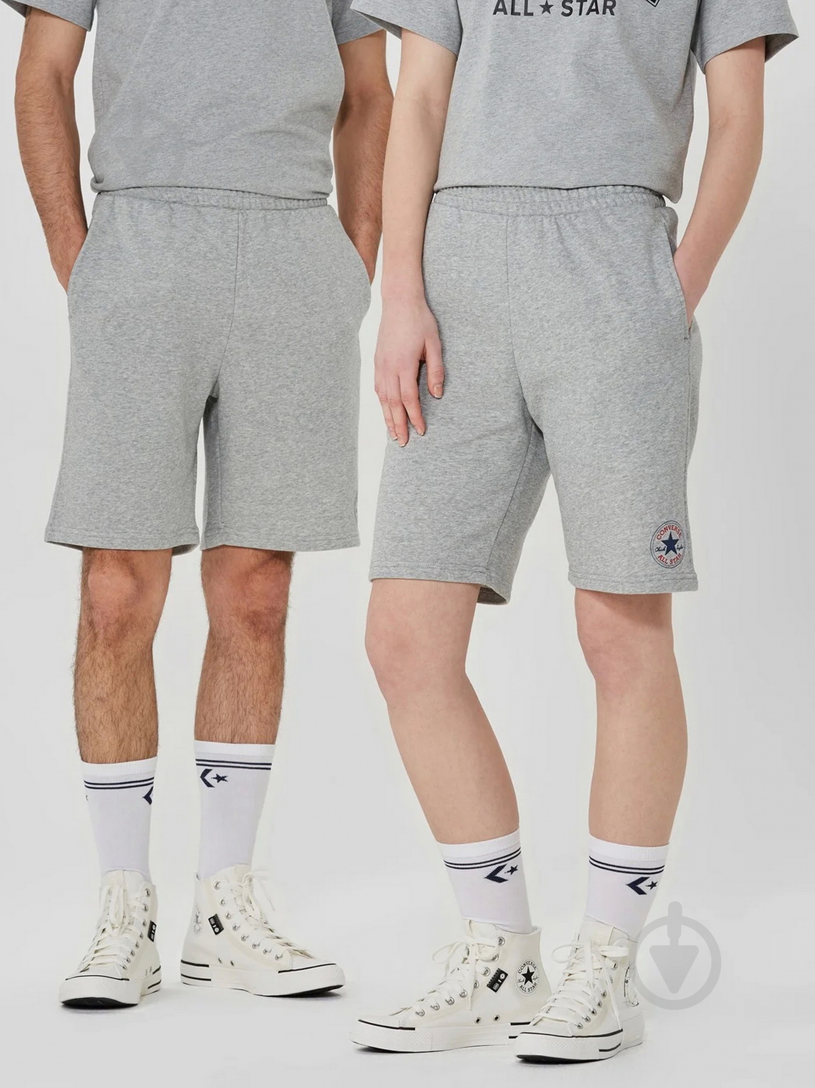 Шорты Converse NOVELTY CHUCK PATCH SHORT 10024946-035 р. L серый - фото 1
