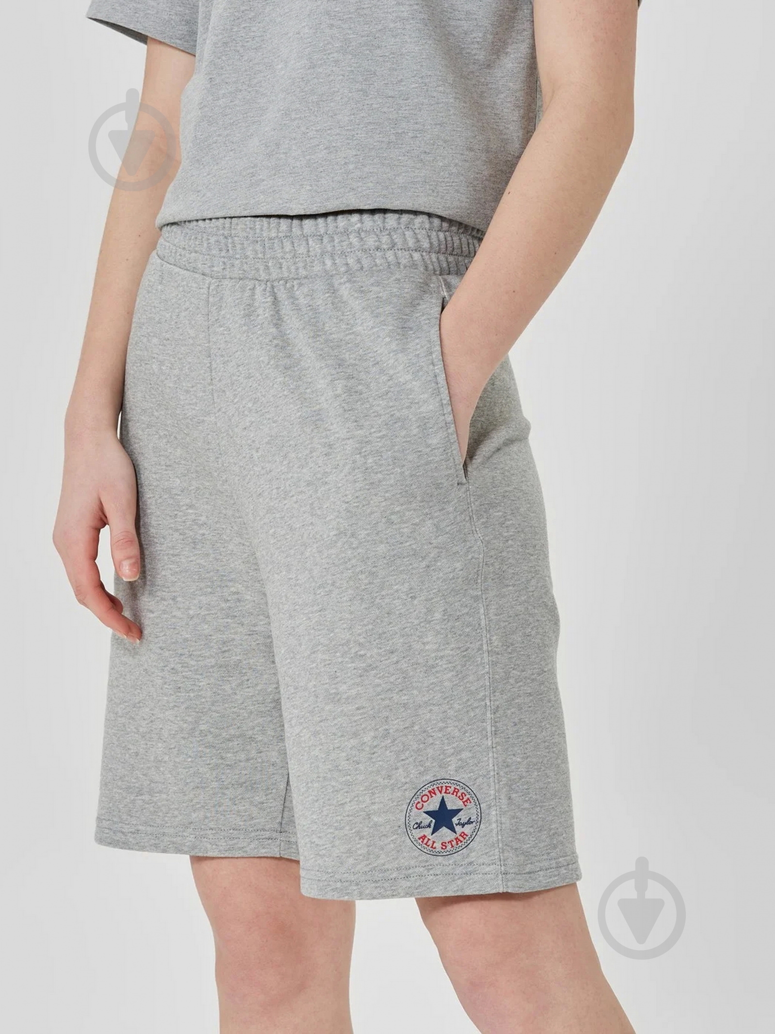 Шорты Converse NOVELTY CHUCK PATCH SHORT 10024946-035 р. L серый - фото 4