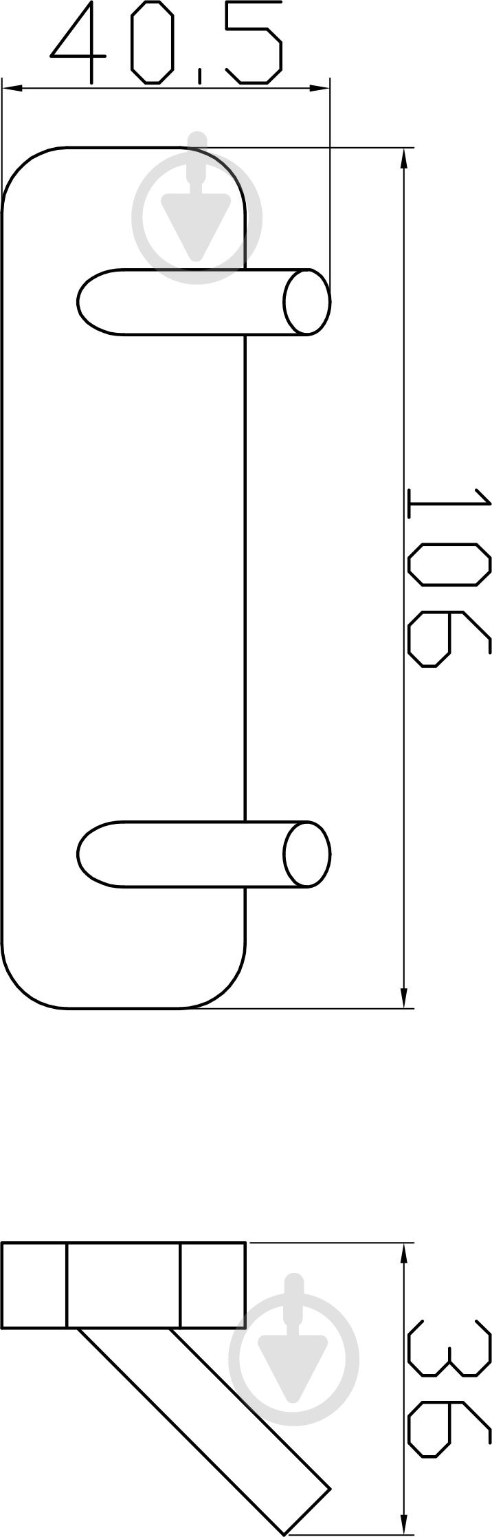 Планка с крючками Aqua Rodos Capri 6652 - фото 2