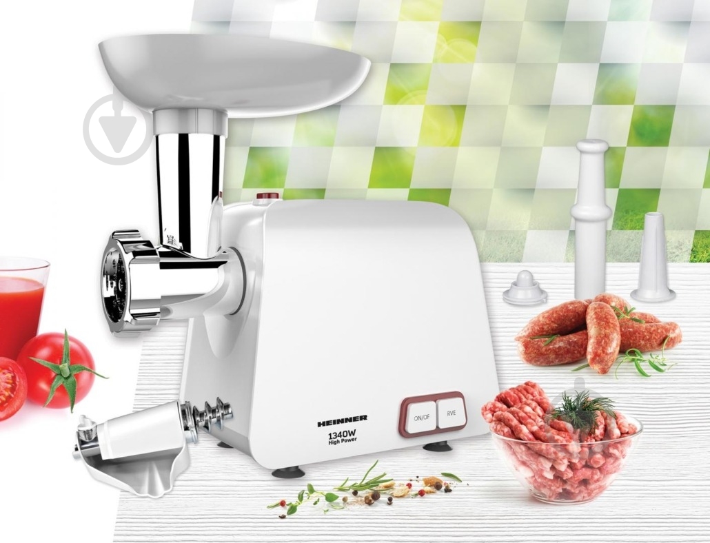 М'ясорубка Heinner MG-1340WH - фото 2