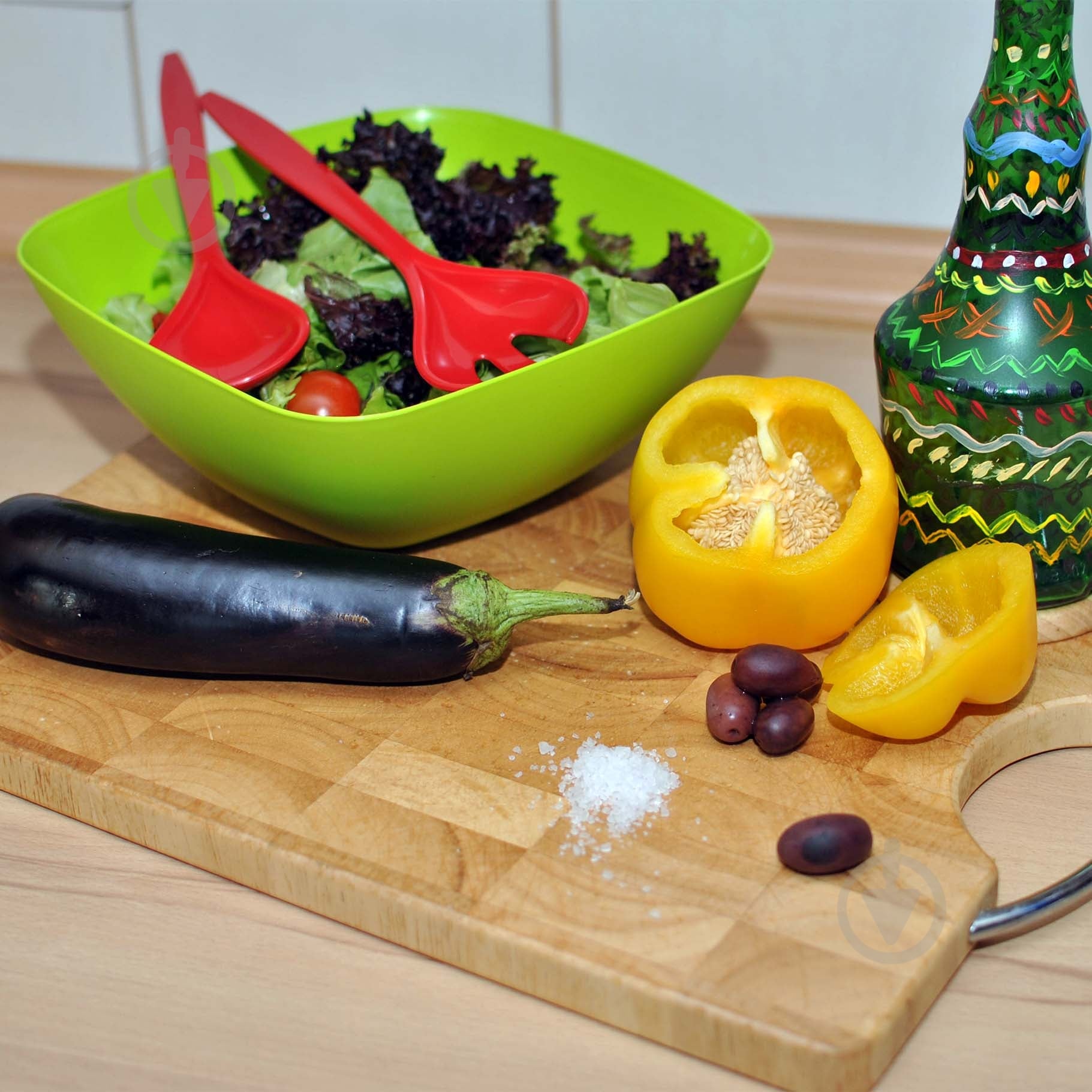 Салатник Алеана Мульти 240х240х95мм 2,5 л оливковый - фото 4