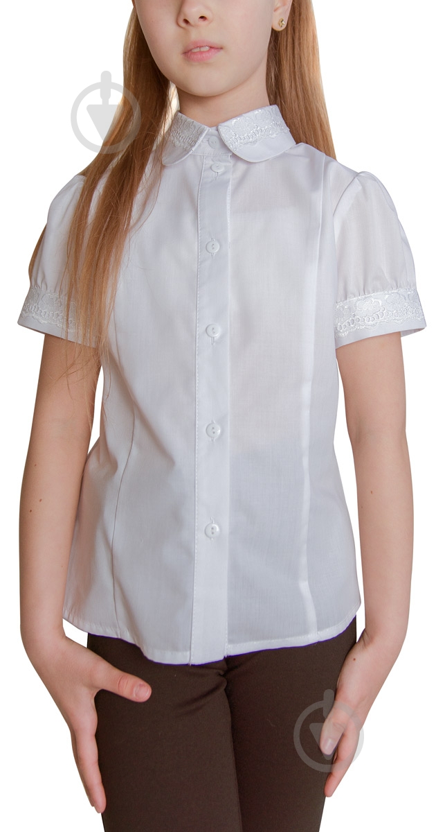 Блуза Sasha р.128 білий 4367 - фото 1