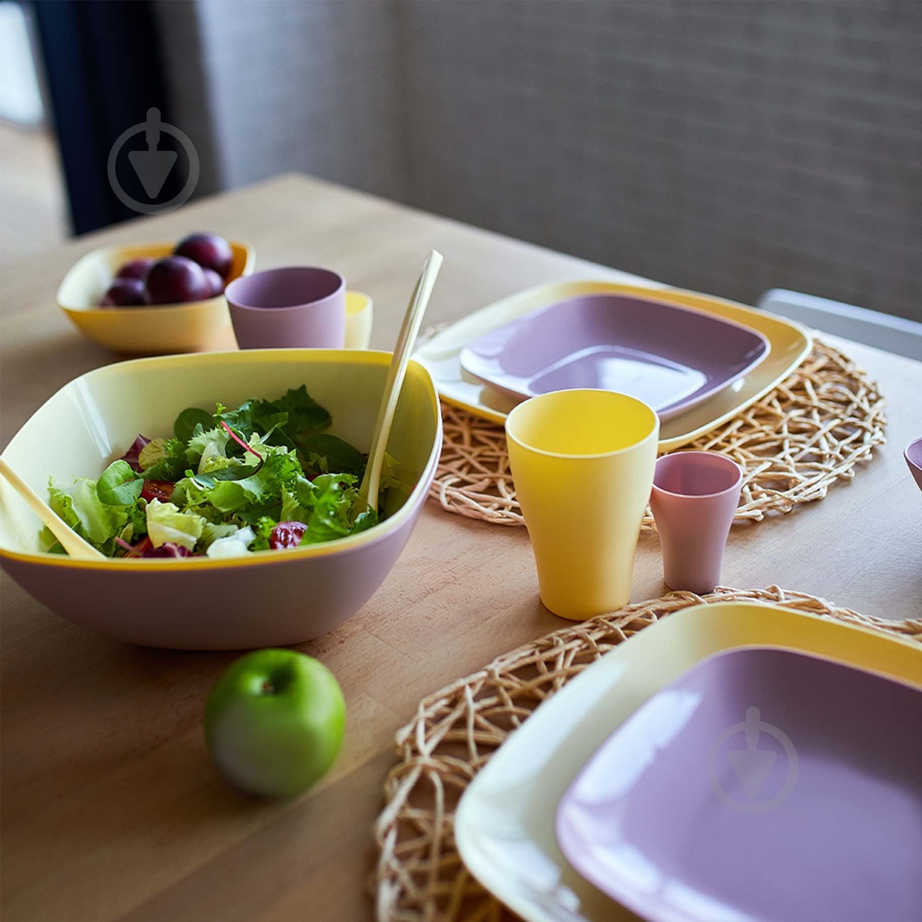 Салатник Алеана Мульти 240х240х95 мм 2,5 л фрезия - фото 3 Салатник Алеана Мульти 240х240х95 мм 2,5 л фрезия - фото 3