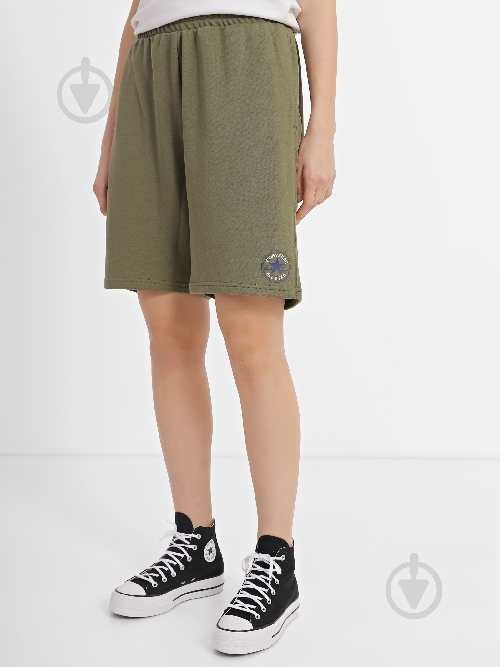 Шорты Converse NOVELTY CHUCK PATCH SHORT 10024946-306 р. L хаки - фото 1