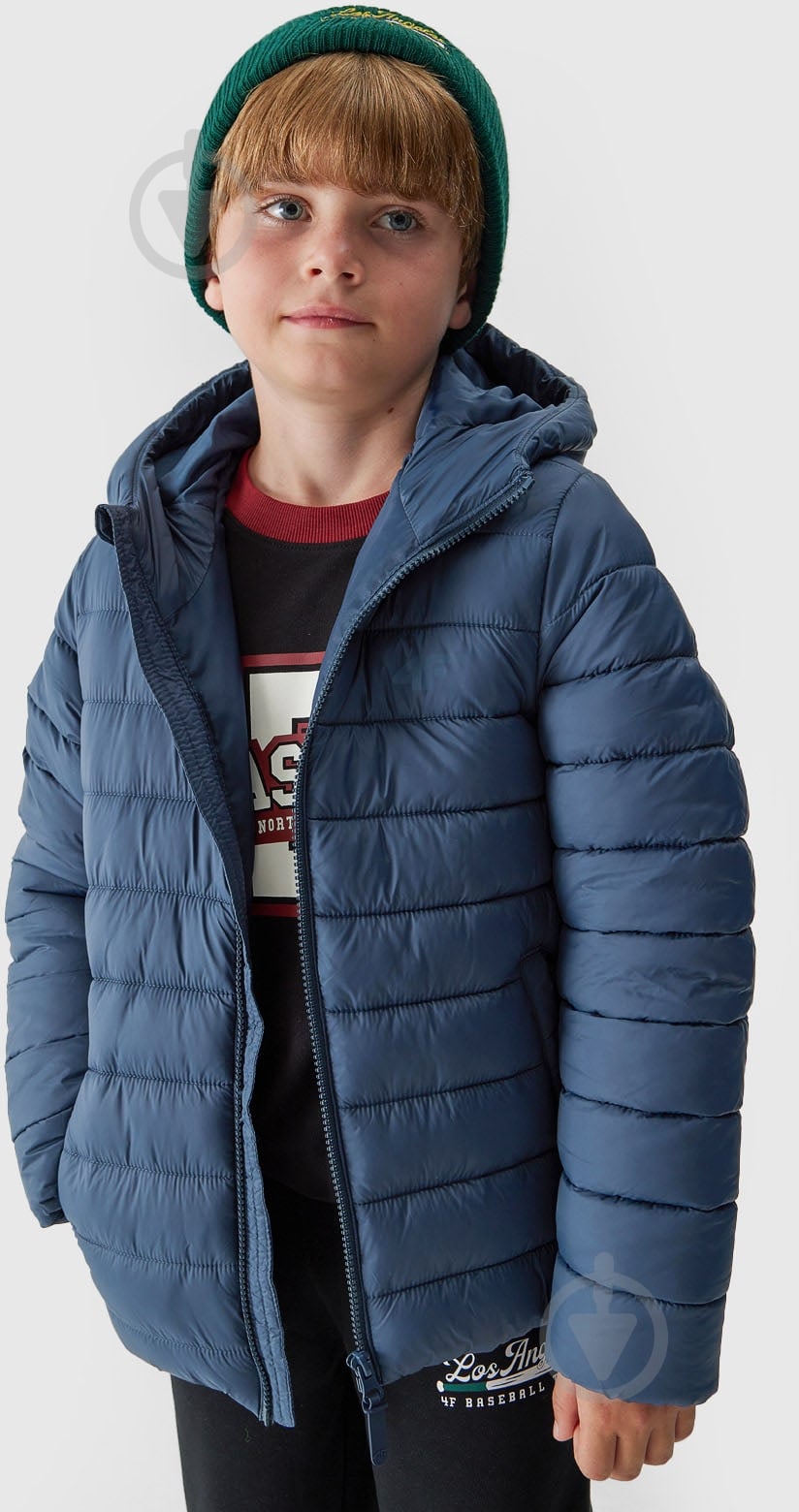 Куртка для хлопчиків 4F DOWN JACKET M273 4FJAW23TDJAM273-31S синя - фото 1 Куртка для хлопчиків 4F DOWN JACKET M273 4FJAW23TDJAM273-31S синя - фото 1