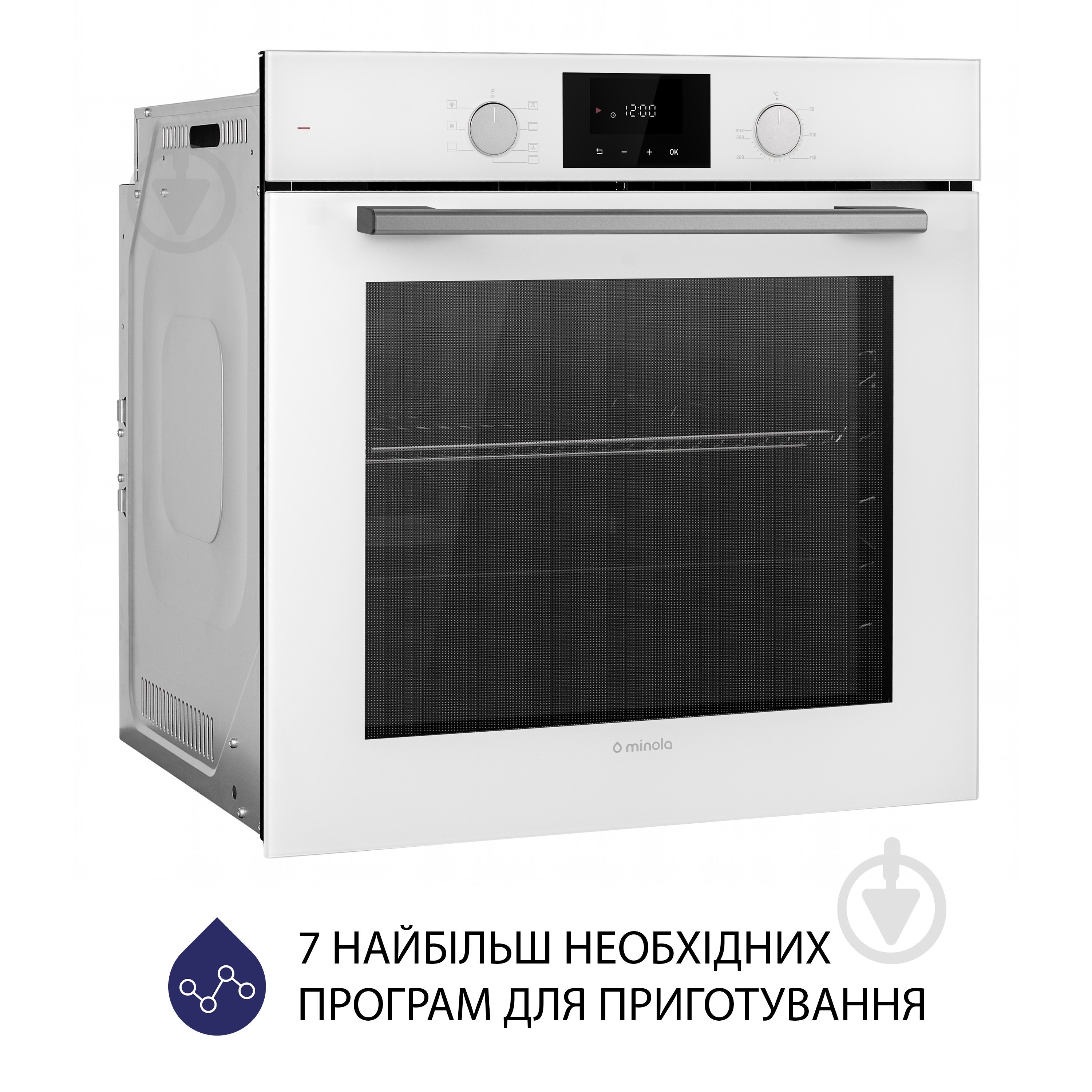 Духова шафа Minola EOD 675 WH електрична повновбудовувана - фото 3
