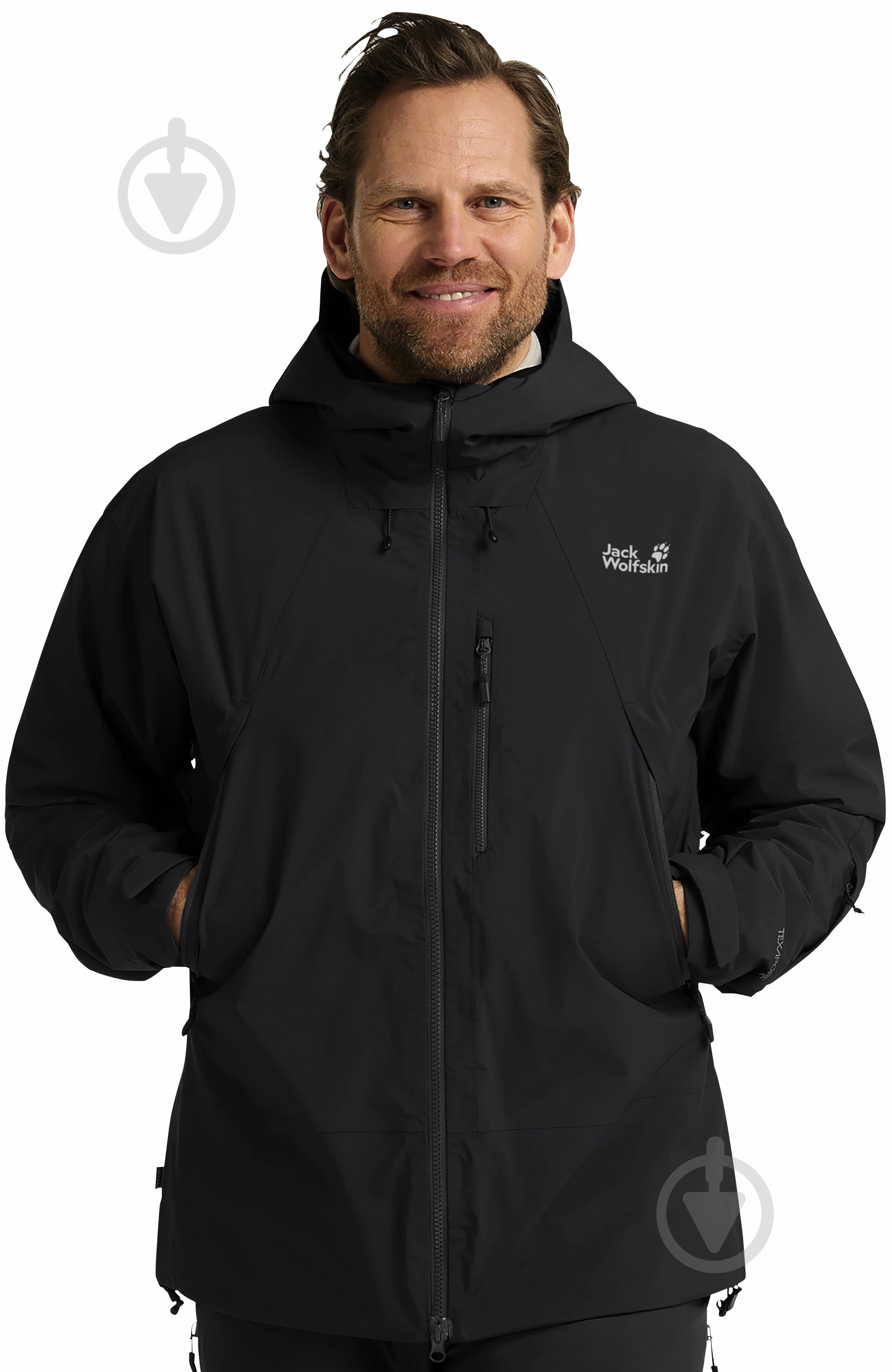 Спортивна куртка Jack Wolfskin FLOWLINE PRO 2L INS JKT M A64887_6000 р.2XL чорна - фото 1 Спортивна куртка Jack Wolfskin FLOWLINE PRO 2L INS JKT M A64887_6000 р.2XL чорна - фото 1