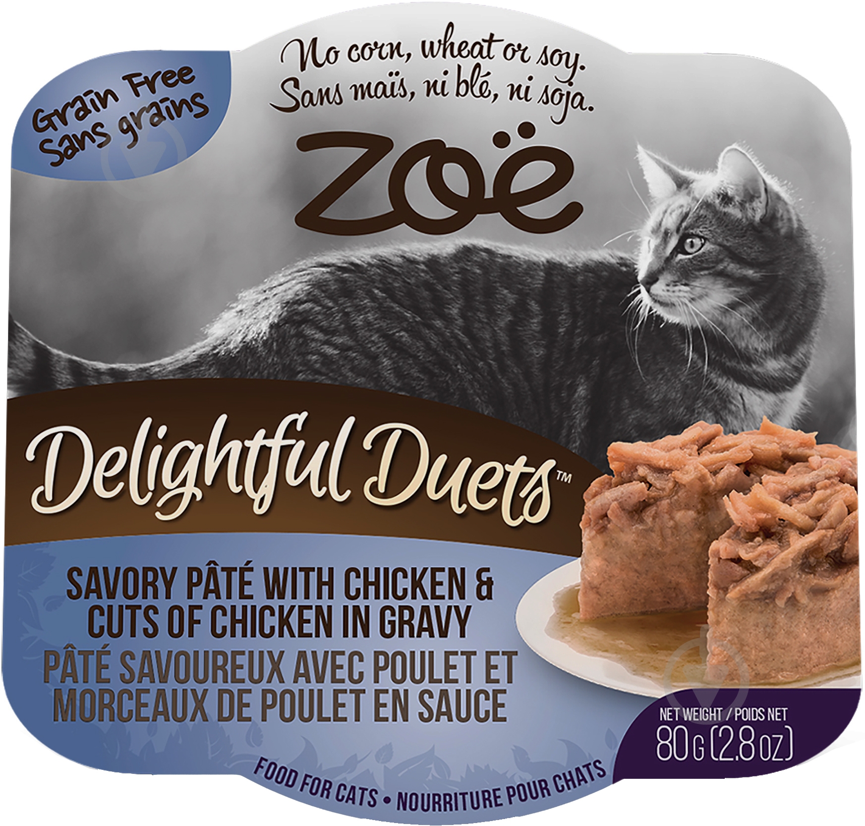Корм ZOE Delightful Duets Pate курка 80 г - фото 1